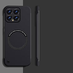 Hard Rigid Plastic Matte Finish Frameless Case Back Cover with Mag-Safe Magnetic for Xiaomi Mi 14 Pro 5G Black