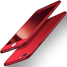 Hard Rigid Plastic Matte Finish Front and Back Case 360 Degrees for Apple iPhone 6 Plus Red