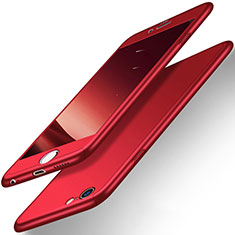 Hard Rigid Plastic Matte Finish Front and Back Case 360 Degrees for Apple iPhone 6 Red