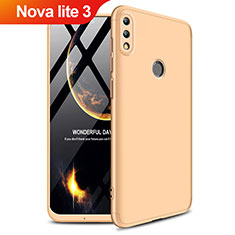 Hard Rigid Plastic Matte Finish Front and Back Case 360 Degrees Q01 for Huawei Nova Lite 3 Gold