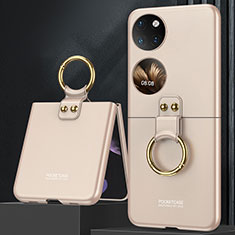 Hard Rigid Plastic Matte Finish Front and Back Cover Case 360 Degrees AC2 for Huawei P60 Pocket Gold