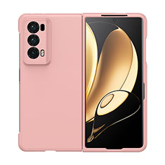 Hard Rigid Plastic Matte Finish Front and Back Cover Case 360 Degrees BH1 for Huawei Honor Magic V2 5G Rose Gold