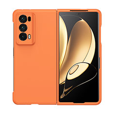 Hard Rigid Plastic Matte Finish Front and Back Cover Case 360 Degrees BH1 for Huawei Honor Magic V2 Ultimate 5G Orange