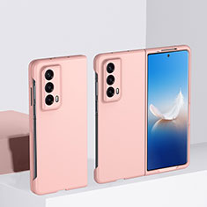 Hard Rigid Plastic Matte Finish Front and Back Cover Case 360 Degrees BH1 for Huawei Honor Magic Vs2 5G Rose Gold