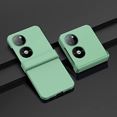 Hard Rigid Plastic Matte Finish Front and Back Cover Case 360 Degrees BH1 for Huawei Pocket S Matcha Green