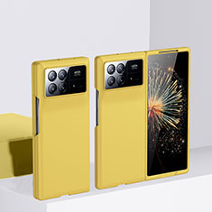 Hard Rigid Plastic Matte Finish Front and Back Cover Case 360 Degrees BH1 for Xiaomi Mix Fold 3 5G Yellow