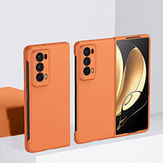 Hard Rigid Plastic Matte Finish Front and Back Cover Case 360 Degrees BH2 for Huawei Honor Magic V2 5G Orange