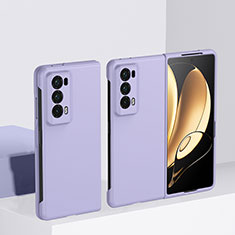 Hard Rigid Plastic Matte Finish Front and Back Cover Case 360 Degrees BH2 for Huawei Honor Magic V2 5G Purple