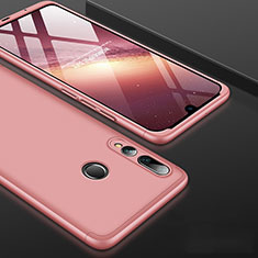 Hard Rigid Plastic Matte Finish Front and Back Cover Case 360 Degrees for Huawei Enjoy 9s Rose Gold