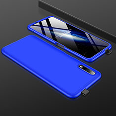 Hard Rigid Plastic Matte Finish Front and Back Cover Case 360 Degrees for Huawei Honor 9X Blue