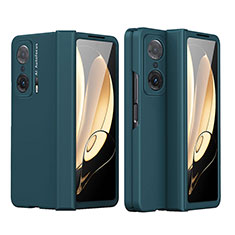 Hard Rigid Plastic Matte Finish Front and Back Cover Case 360 Degrees for Huawei Honor Magic V 5G Green