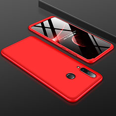 Hard Rigid Plastic Matte Finish Front and Back Cover Case 360 Degrees for Huawei Nova 4e Red