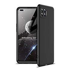 Hard Rigid Plastic Matte Finish Front and Back Cover Case 360 Degrees for Oppo F17 Pro Black