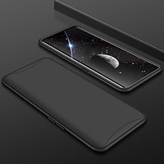 Hard Rigid Plastic Matte Finish Front and Back Cover Case 360 Degrees for Oppo Find X Super Flash Edition Black