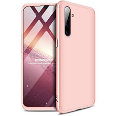 Hard Rigid Plastic Matte Finish Front and Back Cover Case 360 Degrees for Realme XT Rose Gold