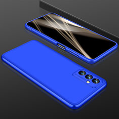 Hard Rigid Plastic Matte Finish Front and Back Cover Case 360 Degrees for Samsung Galaxy A24 4G Blue