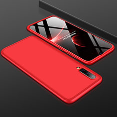 Hard Rigid Plastic Matte Finish Front and Back Cover Case 360 Degrees for Samsung Galaxy A30S Red