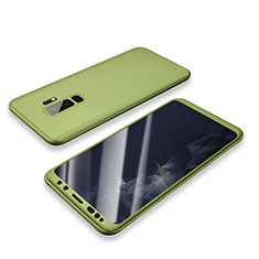 Hard Rigid Plastic Matte Finish Front and Back Cover Case 360 Degrees for Samsung Galaxy S9 Plus Green