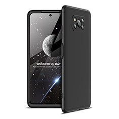 Hard Rigid Plastic Matte Finish Front and Back Cover Case 360 Degrees for Xiaomi Poco X3 Pro Black