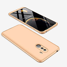 Hard Rigid Plastic Matte Finish Front and Back Cover Case 360 Degrees for Xiaomi Pocophone F1 Gold
