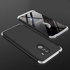 Hard Rigid Plastic Matte Finish Front and Back Cover Case 360 Degrees for Xiaomi Pocophone F1 Silver