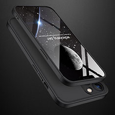 Hard Rigid Plastic Matte Finish Front and Back Cover Case 360 Degrees M01 for Apple iPhone 13 Pro Max Black