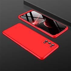 Hard Rigid Plastic Matte Finish Front and Back Cover Case 360 Degrees M01 for Realme 7 Pro Red