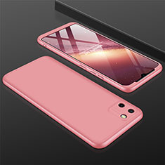 Hard Rigid Plastic Matte Finish Front and Back Cover Case 360 Degrees M01 for Realme C11 Rose Gold