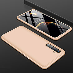 Hard Rigid Plastic Matte Finish Front and Back Cover Case 360 Degrees M01 for Realme XT Gold