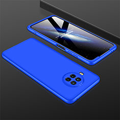 Hard Rigid Plastic Matte Finish Front and Back Cover Case 360 Degrees M01 for Xiaomi Mi 10i 5G Blue