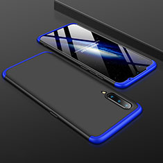Hard Rigid Plastic Matte Finish Front and Back Cover Case 360 Degrees M01 for Xiaomi Mi 9 Lite Blue and Black