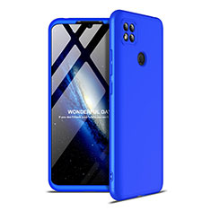 Hard Rigid Plastic Matte Finish Front and Back Cover Case 360 Degrees M01 for Xiaomi Redmi 9 India Blue