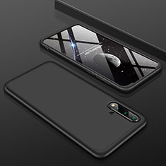 Hard Rigid Plastic Matte Finish Front and Back Cover Case 360 Degrees P01 for Huawei Nova 5 Pro Black