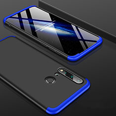 Hard Rigid Plastic Matte Finish Front and Back Cover Case 360 Degrees P01 for Huawei P20 Lite (2019) Blue and Black