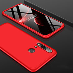 Hard Rigid Plastic Matte Finish Front and Back Cover Case 360 Degrees P01 for Huawei P20 Lite (2019) Red