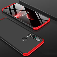 Hard Rigid Plastic Matte Finish Front and Back Cover Case 360 Degrees P01 for Huawei P20 Lite (2019) Red and Black
