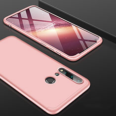 Hard Rigid Plastic Matte Finish Front and Back Cover Case 360 Degrees P01 for Huawei P20 Lite (2019) Rose Gold
