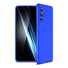 Hard Rigid Plastic Matte Finish Front and Back Cover Case 360 Degrees P01 for Samsung Galaxy A82 5G Blue