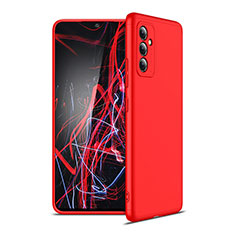 Hard Rigid Plastic Matte Finish Front and Back Cover Case 360 Degrees P01 for Samsung Galaxy A82 5G Red