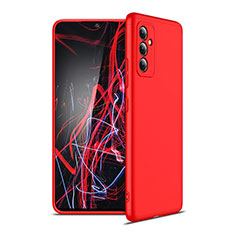 Hard Rigid Plastic Matte Finish Front and Back Cover Case 360 Degrees P01 for Samsung Galaxy M14 5G Red