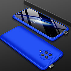 Hard Rigid Plastic Matte Finish Front and Back Cover Case 360 Degrees P01 for Xiaomi Redmi K30 Pro 5G Blue