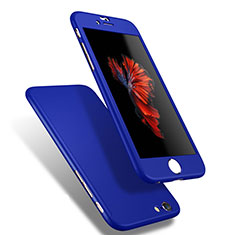 Hard Rigid Plastic Matte Finish Front and Back Cover Case 360 Degrees Q01 for Apple iPhone 6 Blue