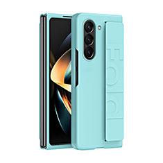 Hard Rigid Plastic Matte Finish Front and Back Cover Case 360 Degrees QH3 for Samsung Galaxy Z Fold5 5G Green