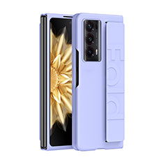 Hard Rigid Plastic Matte Finish Front and Back Cover Case 360 Degrees SD1 for Huawei Honor Magic V2 Ultimate 5G Purple