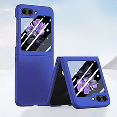 Hard Rigid Plastic Matte Finish Front and Back Cover Case 360 Degrees SD1 for Samsung Galaxy Z Flip5 5G Blue