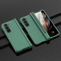 Hard Rigid Plastic Matte Finish Front and Back Cover Case 360 Degrees SD2 for Samsung Galaxy Z Fold5 5G Green