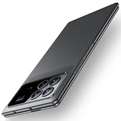 Hard Rigid Plastic Matte Finish Front and Back Cover Case 360 Degrees YK1 for Xiaomi Mix Fold 3 5G Black