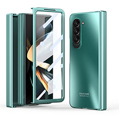 Hard Rigid Plastic Matte Finish Front and Back Cover Case 360 Degrees Z01L for Samsung Galaxy Z Fold5 5G Green