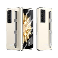 Hard Rigid Plastic Matte Finish Front and Back Cover Case 360 Degrees ZL2 for Huawei Honor Magic V2 Ultimate 5G Clear