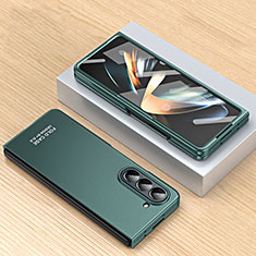 Hard Rigid Plastic Matte Finish Front and Back Cover Case 360 Degrees ZL3 for Samsung Galaxy Z Fold5 5G Green